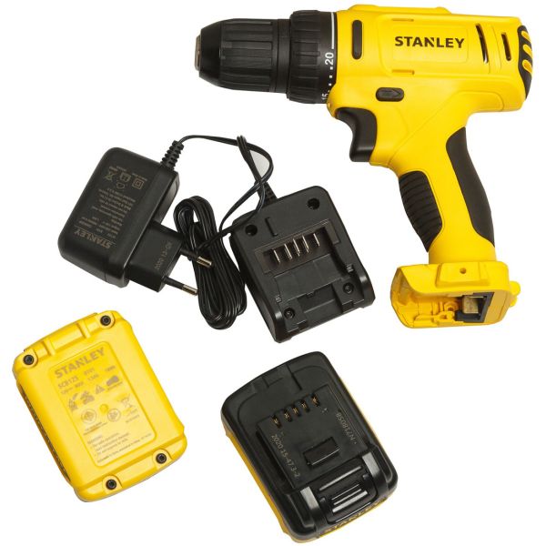 Taladro Destornillador Stanley Scd121s2k + 2 Baterías