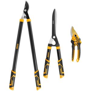 Set De Tijeras De Podar Corte Jardin 3 Piezas Ingco
