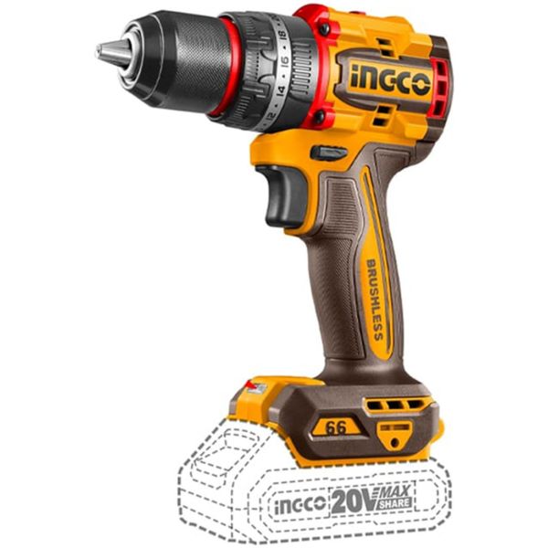 Taladro Atornillador Percutor 13mm 20v Ingco Cidli206681 Col