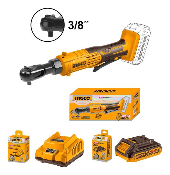 Llave Crique 20v Bateria P20s Ingco Cdrli206015 - Imagen 3