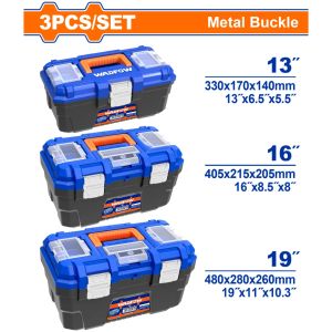 Set X 3 Cajas Herramienta 13 16 19 Wadfow Wtb4103