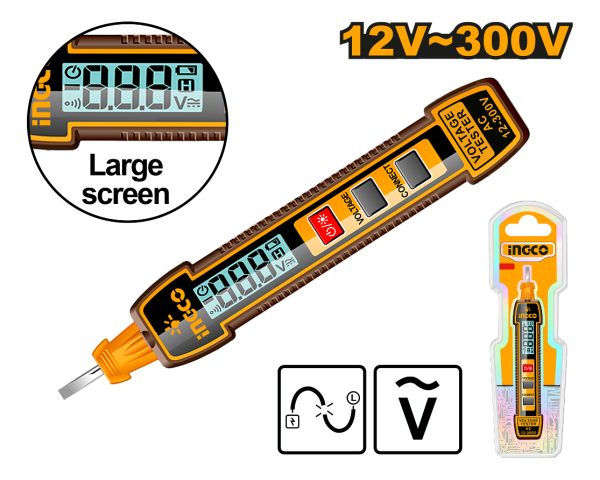Busca Polo Ac 12-300v Display Digital Sonido Ingco Hsdt33001 - Imagen 3