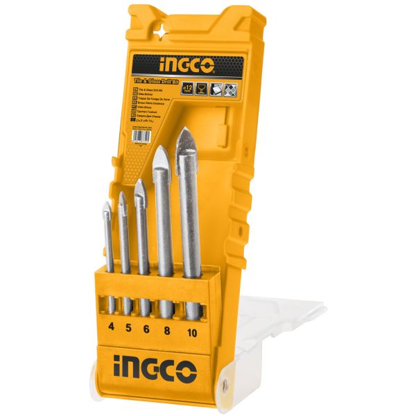 Juego Mechas Para Vidrio Ingco Akd7058