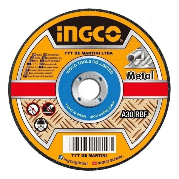 Lata X 50 Discos 4 1/2 X 1.2mm Corte Metal Ingco Super Selec - Imagen 2
