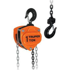 Aparejo Cadena Manual 1000kg 3 Mts Truper Pol-1
