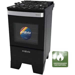 Cocina Enxuta A Gas 4h Grill Mesada Negra