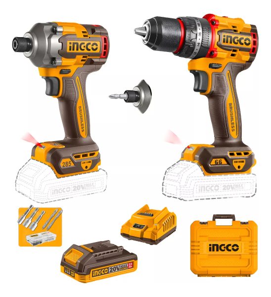 Kit Taladro Atornillador Percutor 66nm + Impacto Ckli20277 - Imagen 3
