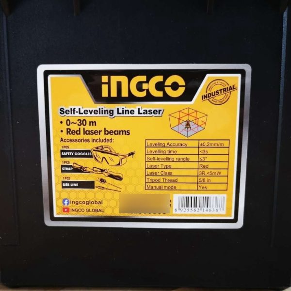 Nivel Laser A/nivelante Industrial Rojo Ingco Hll306505 * * - Imagen 2