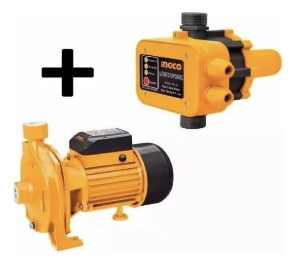 Kit Bomba Centrifuga + Press Control Presion Ingco - Imagen 2