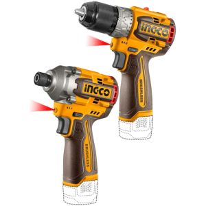 Kit Taladro Atornillador 16v+ Atornillador Impacto A Bateria