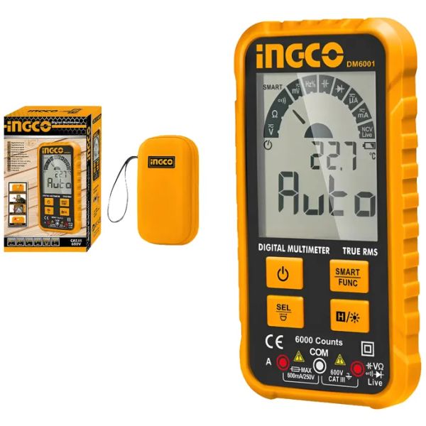 Tester Multimetro Digital Catiii 600v Ingco Dm6001