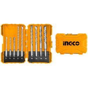 Set 9 Mechas Para Taladro Sds Plus Ingco Akdl30901