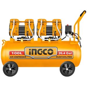 Compresor De Aire 100l 3.2hp Libre De Aceite Ingco