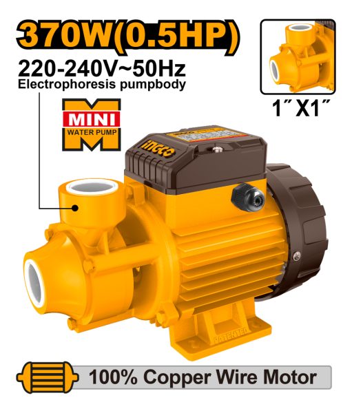 Bomba Periferica 370w 0.5hp Ingco Vpm37028 - Imagen 2