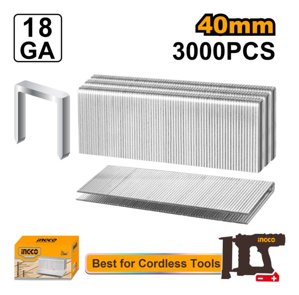 Grampas 40mm Caja 3000 Unid Ingco Ast18403 - Imagen 2