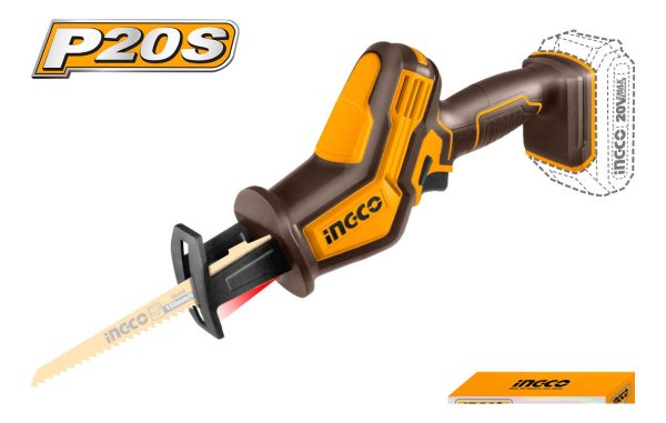 Sierra Sable 20v Ingco Crsli6508 S/ Batería Ni Carg - Imagen 2
