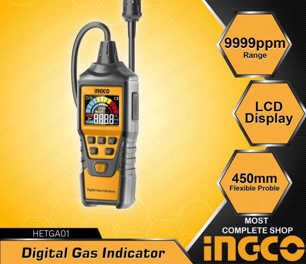 Medidor Detector Fugas De Gas Gases Ingco Hetga01 - Imagen 3