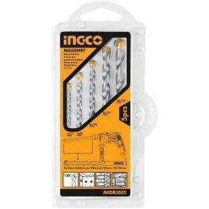 Juego De 5 Mechas Widia Pared Mamposteria Ingco Akdb3055
