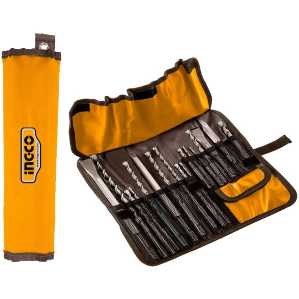 Set De Mechas Y Puntas Sds Plus 17pcs Ingco Akd91701