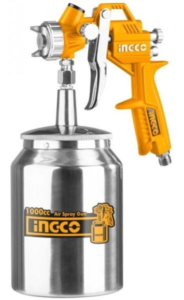 Pistola Para Pintar Pulverizador Alta Presión 1000cc Ingco - Imagen 2