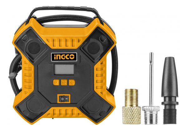 Compresor Inflador 12 Volt Para Auto Ruedas Ingco Aac1601 - Imagen 2