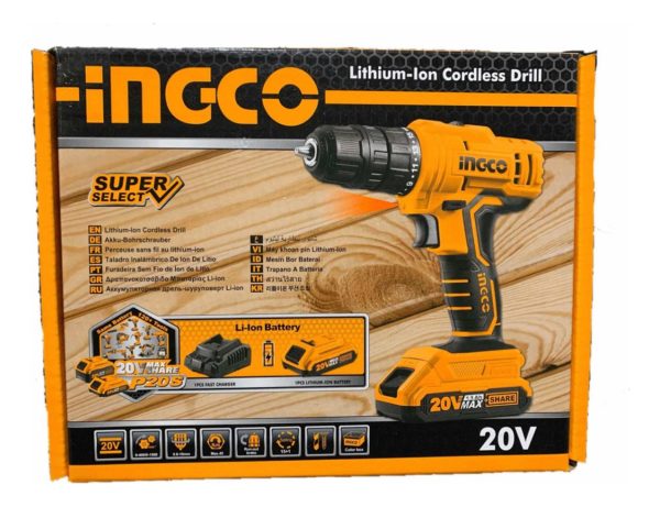 Taladro Atornillador Ingco 20v Sin Cargador Ni Batería * * - Imagen 3