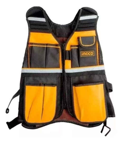 Chaleco Portaherramientas Ajustable 17 Bolsillos Ingco - Imagen 2