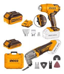 Kit 20v Pistola De Calor Herramienta Multifuncion Ingco Cos