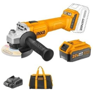 Kit Amoladora+2 Bat+cargador Y Bolso Ingco Cagli201572
