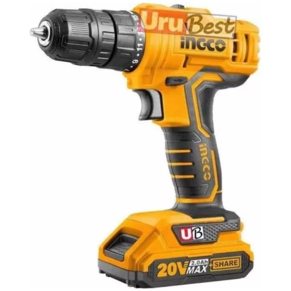Taladro Inalámbrico 20v 10mm Ingco Sin Bat Ni Carg Cdli51