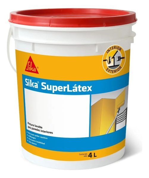 Pintura Latex Interior/exter Superlatex Lavable 20+4lts Sika - Imagen 3