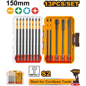 13 Puntas Impacto 150mm Ph1 Ph2 Ph3 Pz1 Pz2 Pz3 Torx Ingco