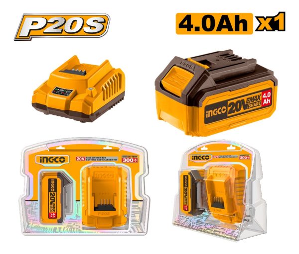 Pistola De Calor 20v + Bateria 4ah Y Cargador Ingco Hgli206 - Imagen 3