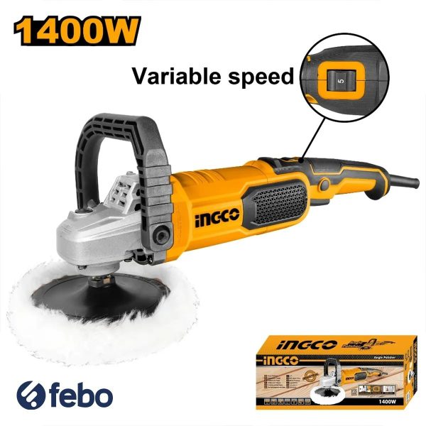 Lustra Pulidora 1400w Vel Regulable Ingco Ap140016 - Imagen 2