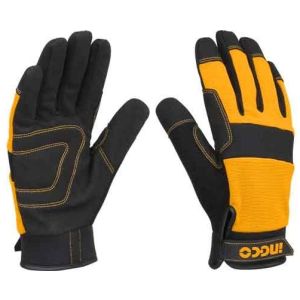 Guantes Mecanico Trabajo Microfibra Xl Ingco Hgmg01-xl