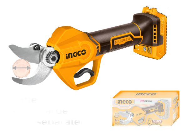 Tijera De Poda Inalámbrica Ingco 20v 20mm/30mm Sin Batería - Imagen 3