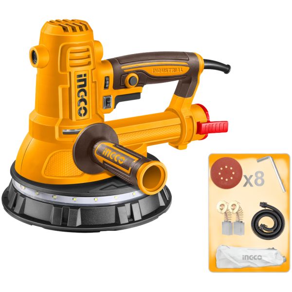 Lijadora De Yeso 850w 180mm 7 C/accesorios Ingco Dws10508