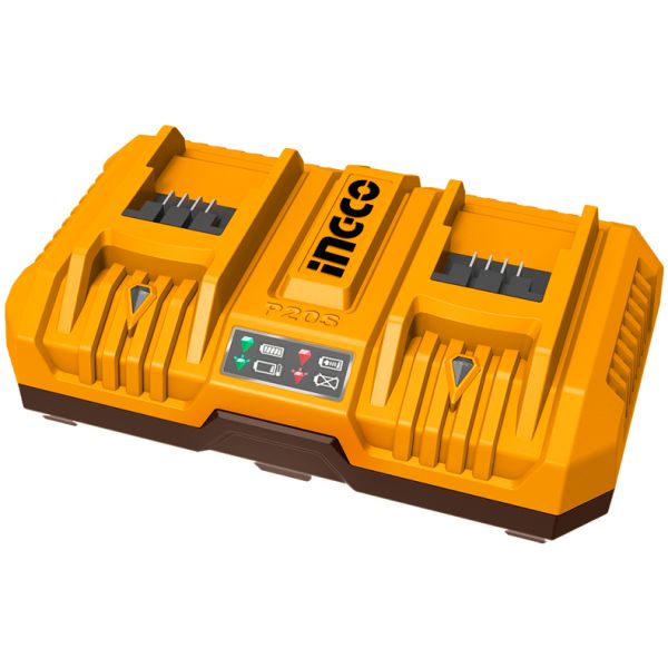 Cargador De Bateria 20v Rapido Y Doble 8ah Ingco Fcli2082
