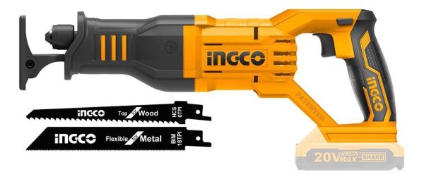 Sierra Sable Bateria Litio 20v Ingco + Bateria +cargador *ub - Imagen 3