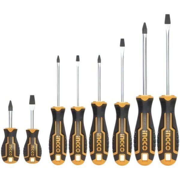 Set 8 Destornilladores Ingco Hksd0828 Indust Imantado