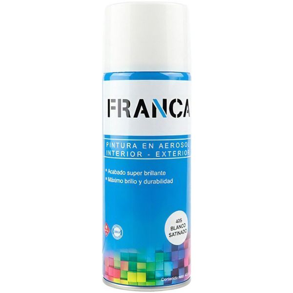 Esmalte En Aerosol 400ml Franca - Mate Brillante Y Satinados