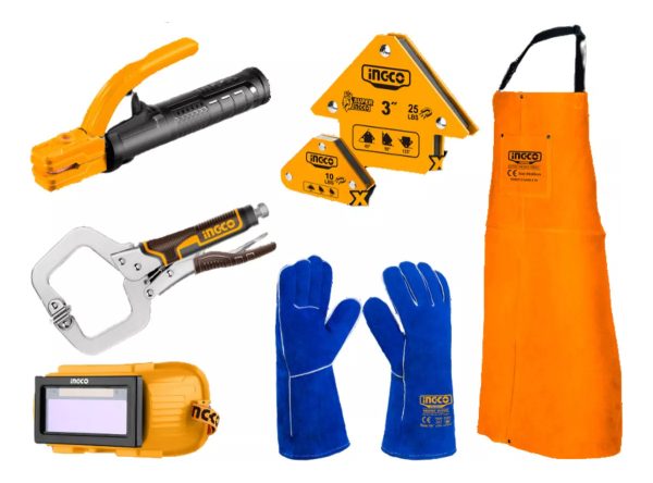 Soldadora Ingco Cos23095 Inverter Amarilla Con Accesorios - Imagen 3