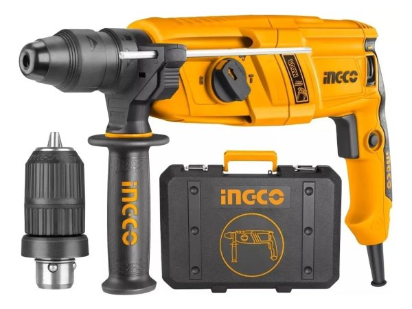 Rotomartillo Ingco Rgh9018 800w 0-1200rpm 2.5 Joule + Guante - Imagen 2