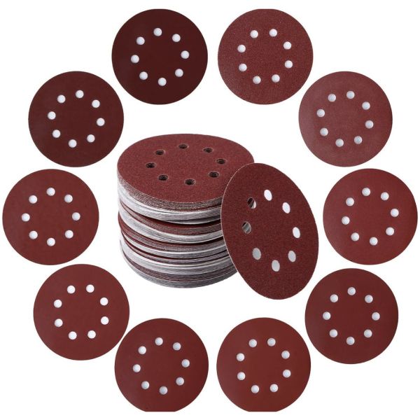 50 Lijas 5 125mm Para Rotorbital G40 80 120 180 Akrs Ingco