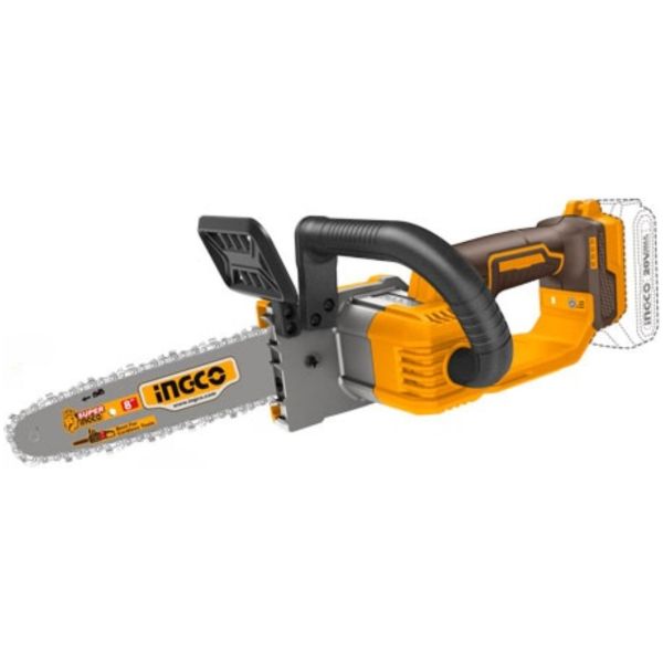 Motosierra 8 S Bat S Carg Ingco Cgsli2085 Color Amarillo