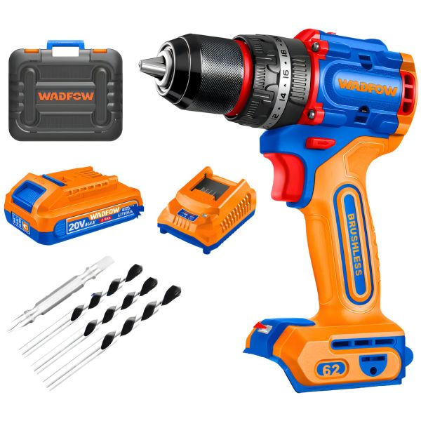 Taladro Atornillador 2 Batería 20v Cargador Y Accesorios Col