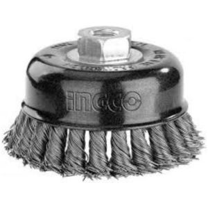 Cepillo Acero Antivibración Copa Trenzado Ingco Wb21005