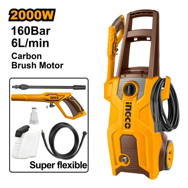 Hidrolavadora 2000w 160bar Motor A Carbones C/autostop Color - Imagen 3