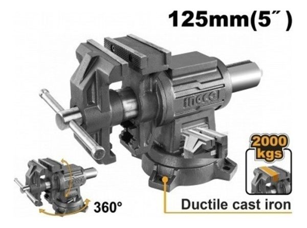 Morza Morsa Banco Multi Proposito 5pul 125mm Ingco Hbv085 Ub - Imagen 2