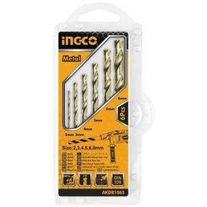 Juego 6 Mechas Para Metal De 2 A 8mm Ingco Akdb1065 - Smf